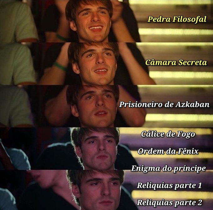 multiversohp's tweet photo. Assistir Harry Potter é assim: https://t.co/BpKo6VF0aK