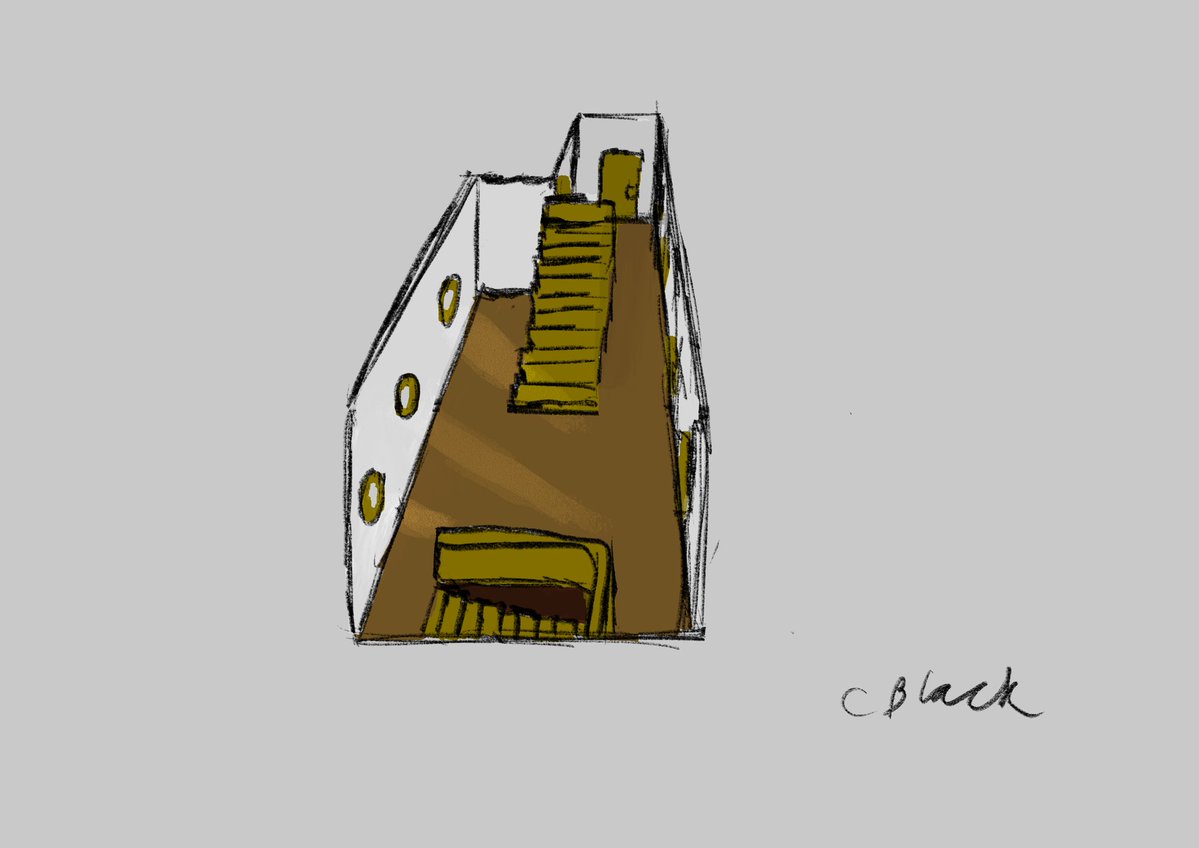 CameronAlanDav1's tweet image. Part 1 of post. Some more on my Wizzy series project. Did another room of King Rooan's Airship this time it's the slightly lower middle deck part. Will have more work on the way as usual.

 #conceptart #fantasy #personalproject #airship #cartoon