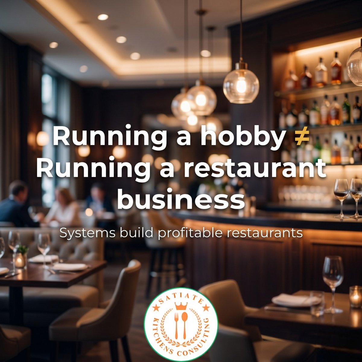 satiate_skc's tweet image. Most restaurant owners are not running a business.

They’re running a hobby that serves food.

And that’s why they struggle.
#restaurant #hobby #business #satiatekitchensconsulting #chef