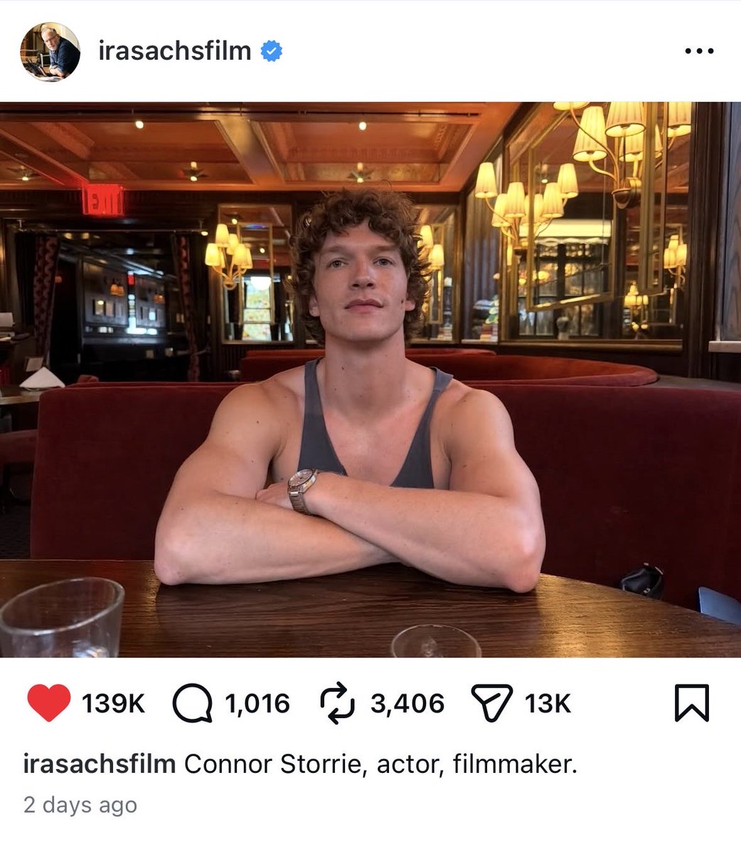 connor was recently posted on instagram by a director who only ...