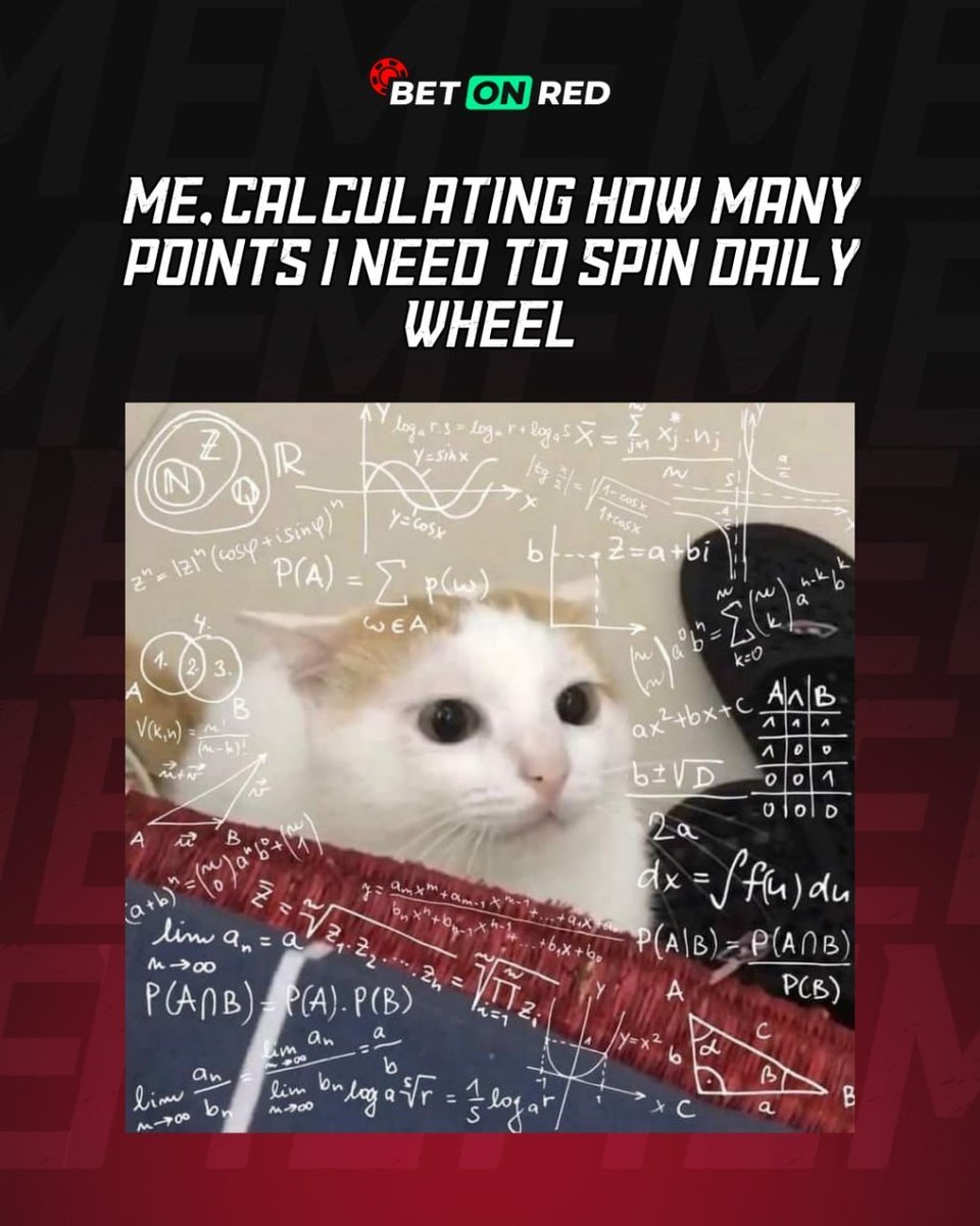 CasinoBetOnRed's tweet image. 🧠🎰 Daily wheel math hits different

Multipliers, spins, bonuses… it’s a whole strategy 😄

Tell us - are you a casual spinner or full calculation mode? 👇💬

18+🔞

#Betonred #Casino #Slots #Spins #Meme