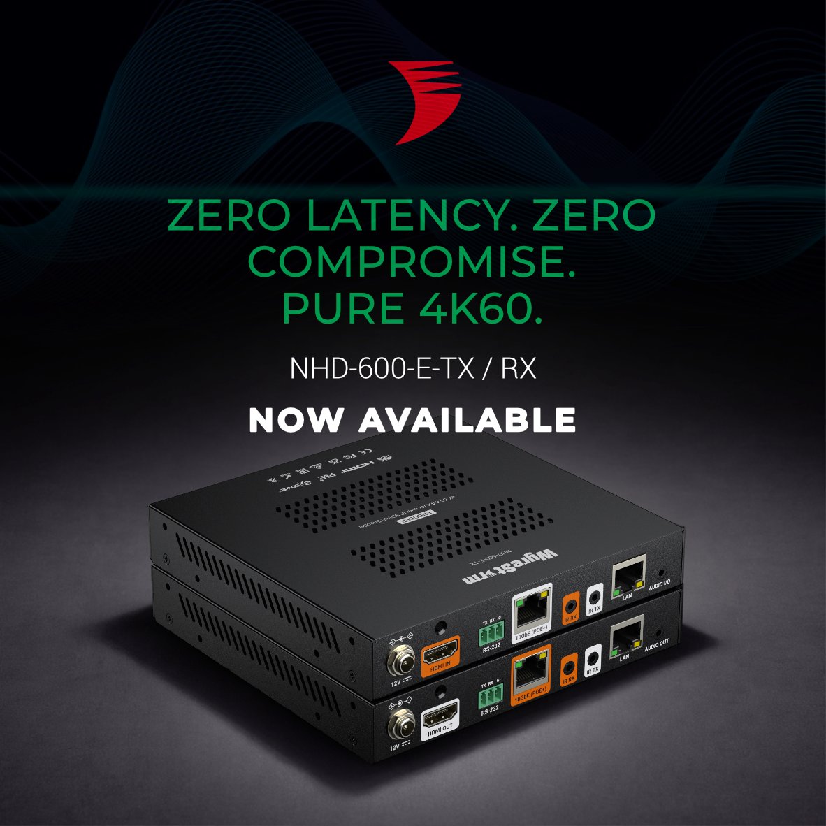 Wyrestorm's tweet image. Introducing the NHD-600-E-TX/RX.

Cost-optimized SDVoE with lossless 4K60 4:4:4, zero-latency, and PoE+ simplicity—now more accessible within the NetworkHD 600 ecosystem.

Same performance. Smarter deployment.

Learn more 👉 zurl.co/OXK6U

#AVtweeps #ProAV #AVoverIP
