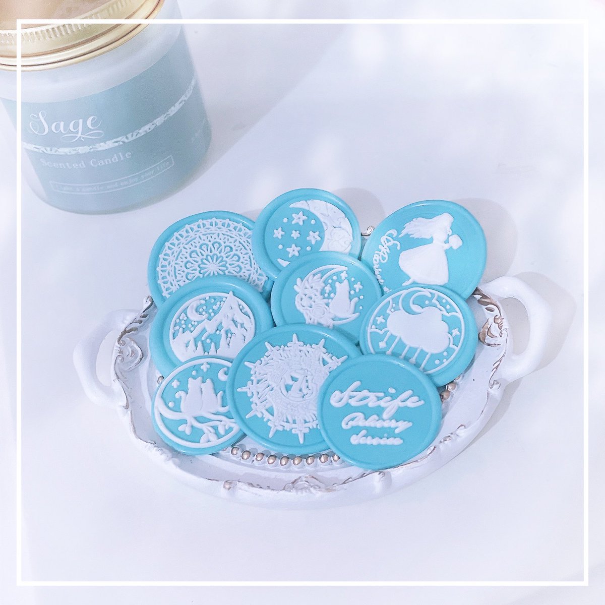 推しイメージのスタンプたち☁️🌙ෆ
ついに憧れのホットプレートと井上さんを手に入れてハッピー🥳
綺麗にセパレートできましたෆ

#FooRow
#シーリングスタンプ