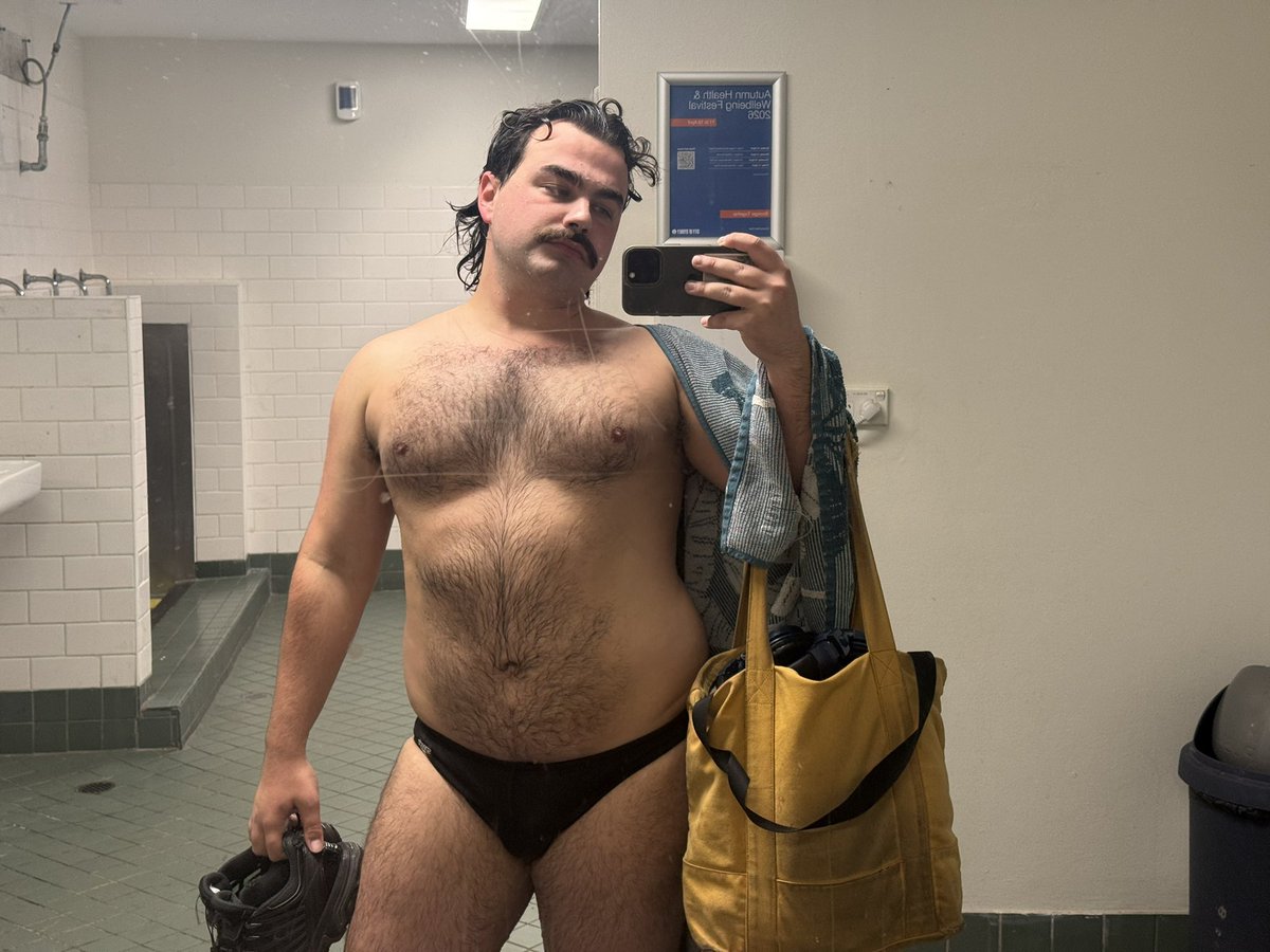 Before &amp; After a swim !