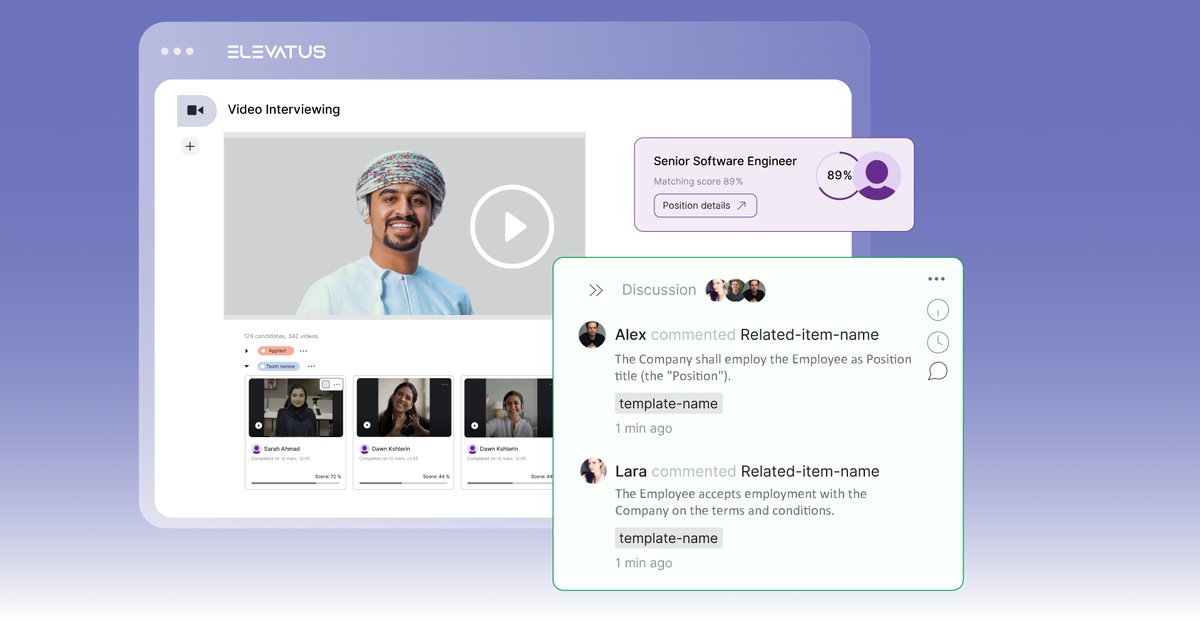 elevatus_io's tweet image. Before your panel reviews a single candidate, Elevatus has already built their complete profile. Language scored. Keywords detected. Answers measured. Personality mapped.

You arrive ready to decide.

#Elevatus #HRtech
