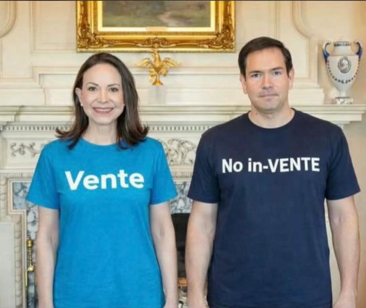 #MCMRechazadaPorLaDerecha la rechaza Narco Rubio, Trump ni la determina y el pueblo de Venezuela no la quiere.