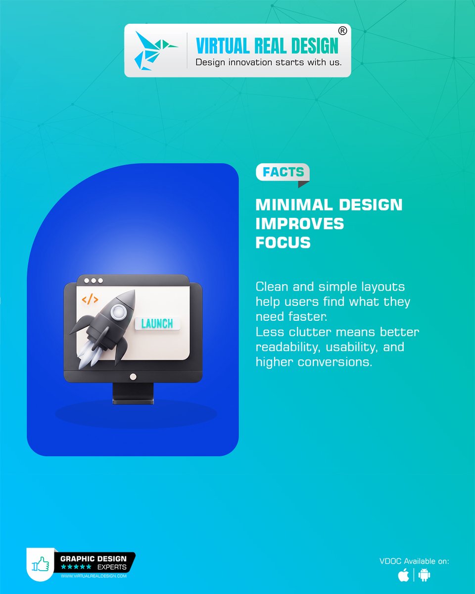 VRD40's tweet image. 𝗗𝗼 𝗬𝗼𝘂 𝗞𝗻𝗼𝘄? 🚀

🧠 Micro-interactions boost engagement
🛒 Personalization drives conversions
📊 Consistency builds authority
🎯 Minimal design improves focus
𝗦𝘁𝗮𝘆 𝘀𝗺𝗮𝗿𝘁. 𝗞𝗲𝗲𝗽 𝗲𝘃𝗼𝗹𝘃𝗶𝗻𝗴. ⚡
@VRD40 

#UXDesign #DesignTrends #VRD