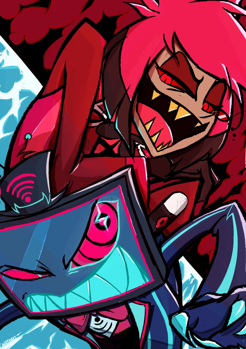 アラスター×ヴォックス #HazbinHotel #ハズビンホテル