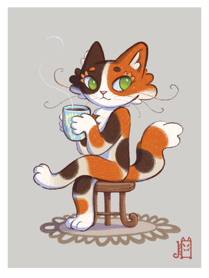 JoKerry78's tweet image. Кофе или чай?😺☕️
#coffee #tea #morning #cat #art #morning #evening