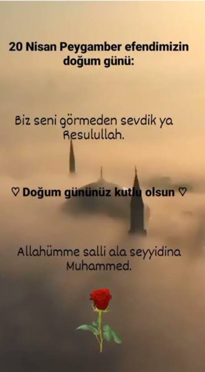 nacoaga's tweet image. Görmeden Sevenlere: "Biz seni görmeden sevdik Ya Resûlullah! Doğum günün kutlu olsun Efendim"

#tbt #peygamberimizitanıyalım #muhammetmustafa #KutluDoğum #gül #yaresullullah #resul #Allah #peygamberefendimiz 
#Israël #israil #amerika #kahrolsunamerika #kahrolsunisrail #zalim #tb