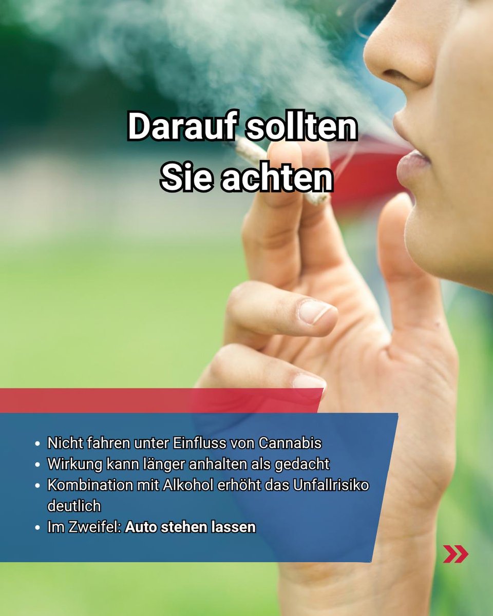 Tag des Cannabis: Auch 2 Jahre nach #Legalisierung noch offene Fragen zum #Straßenverkehr 🚦🍁 
Was gilt beim Grenzwert? Wie wird Medizinalcannabis bewertet? Und welche Risiken entstehen beim Mischkonsum? 
Klar ist: #Cannabis kann die Fahrtüchtigkeit deutlich beeinträchtigen!