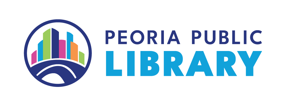 PeoPubLibrary's tweet image. It's #NationalLibraryWeek and we have a new look! Our new logo represents how we are a bridge to our community -- an obvious reference to the five bridges in and around our city. #BuildingBridges #FosteringCommunity #PeoriaPublicLibrary