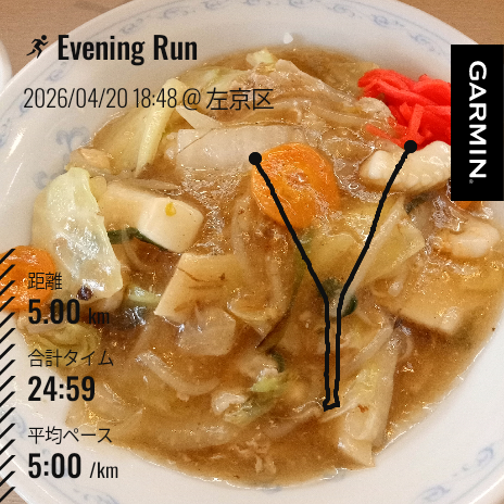 panra125's tweet photo. こんばんは
昨日15km走ったんで今日はランオフ、明日走れればと思ったものの、明日は走る時間確保できないかも知れない事が分かり今日しごおわラン

5'30"ペースぐらいで良いかな、と思ってたら以外に体が動いてくれた https://t.co/twCOCYHAYy