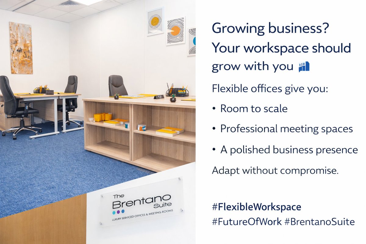 BrentanoSuite's tweet image. Growing business? Your workspace should grow with you 📊

Flexibility = scalability + professionalism

#FlexibleWorkspace #FutureOfWork