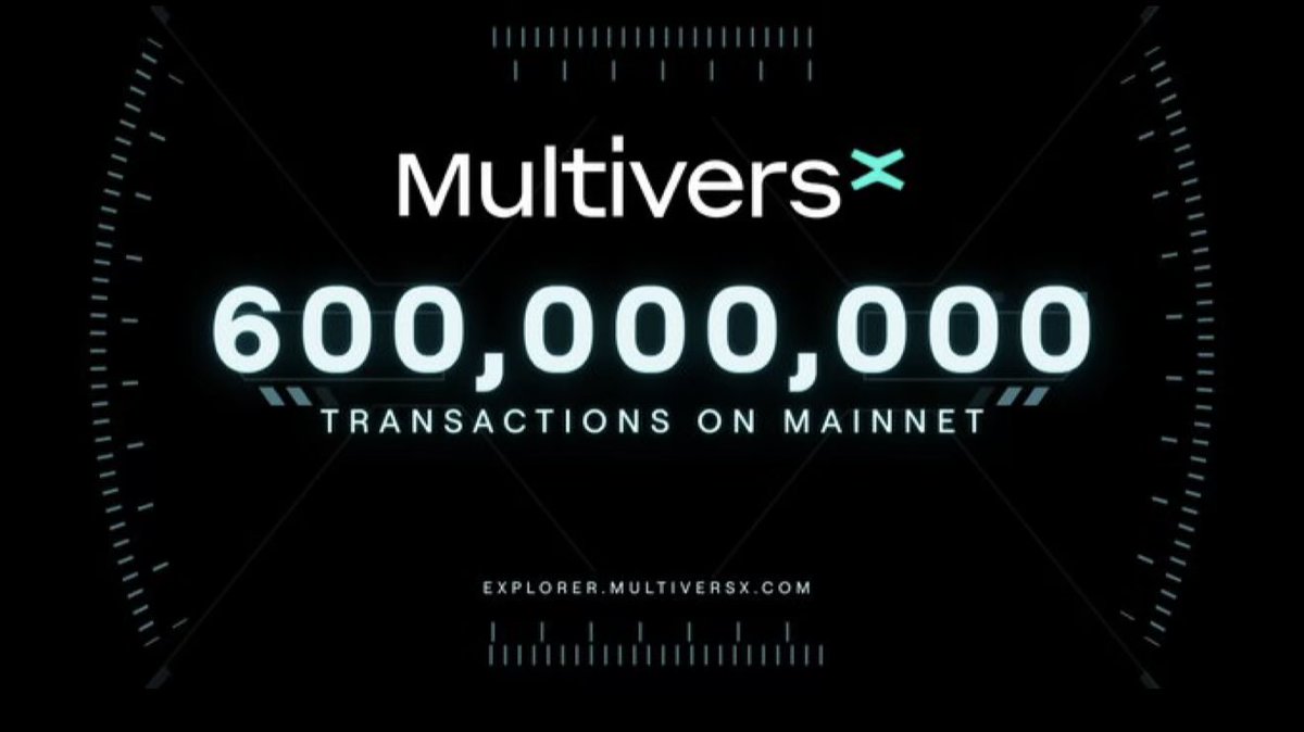 joewu_official's tweet image. Next stop; 1b transactions.
Worthy milestone, though silently hoping that the next 400m transactions will be high impact, real-world use-cases.

$EGLD #EGLD #MultiversX