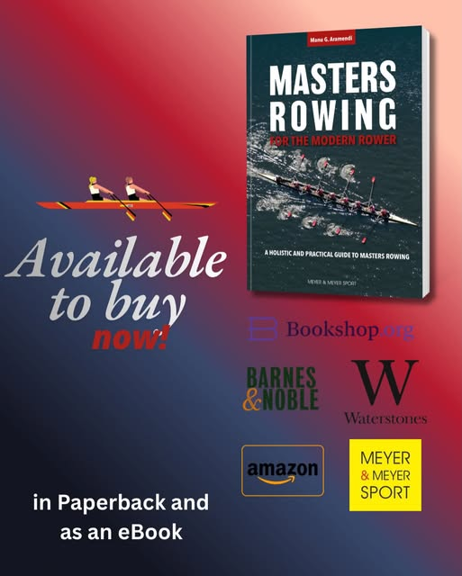 sports_meyer's tweet photo. “Masters Rowing for the Modern Rower: A Holistic and Practical Guide to Masters Rowing” by masters rower, Manu Aramendi is out now! 
The must-have book for the competitive and recreational masters rower!
@Cardinal_Pub @CombinedBooks 
#mastersrowing #meyerandmeyersport #thesportspublisher #mastersrowinginternational #rowing #rowingclub #newbook