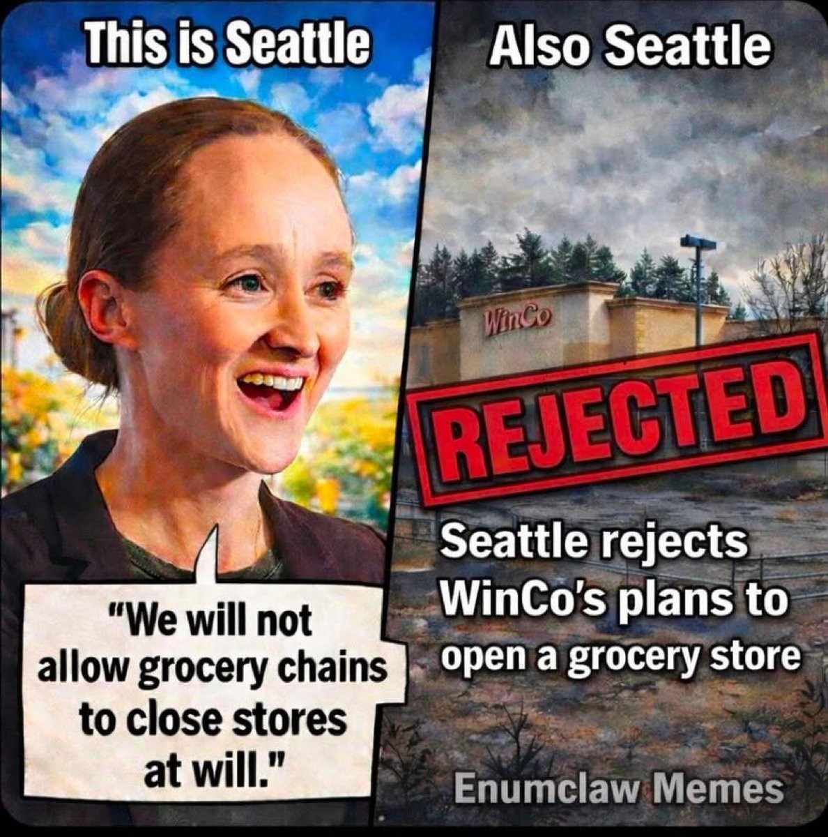 You’d think Seattle would want more grocery stores, particularly with the “food deserts” they keep talking about. 

Then they do this crap.