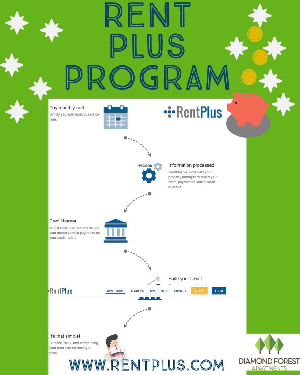 DiamondForestMI's tweet image. Curious about our Rent Plus program? It's a game changer for renters, helping you build credit with each payment made on time. #home #michigan #hayman #lovewhereyoulive #community #apartmentliving #diamondforestapartments #farmingtonhills #rentplus