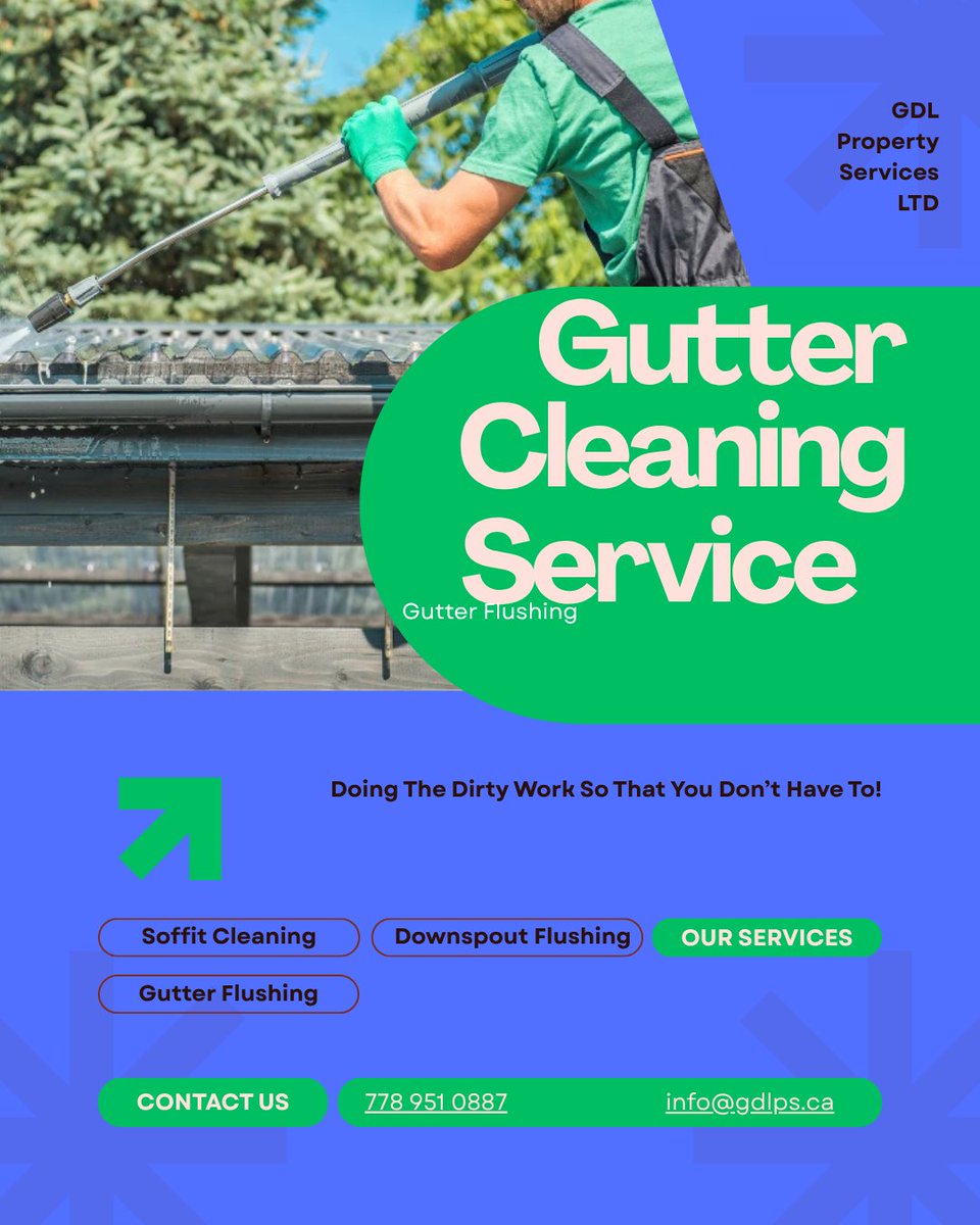 GDLproperty1111's tweet image. Keep your gutters flowing &amp;amp; your home protected 💧
GDL handles the dirty work for you!

📞 778 951 0887

#GutterCleaning #PressureWashing #VancouverServices