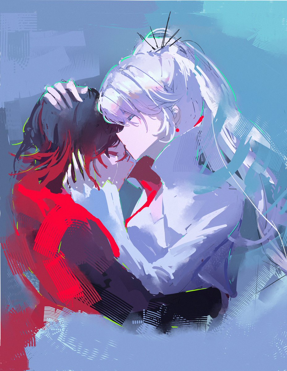 servant_pulan's tweet image. “weiss..pyrrha..”
“我知道..我们一起面对”
#RWBY #whiterose