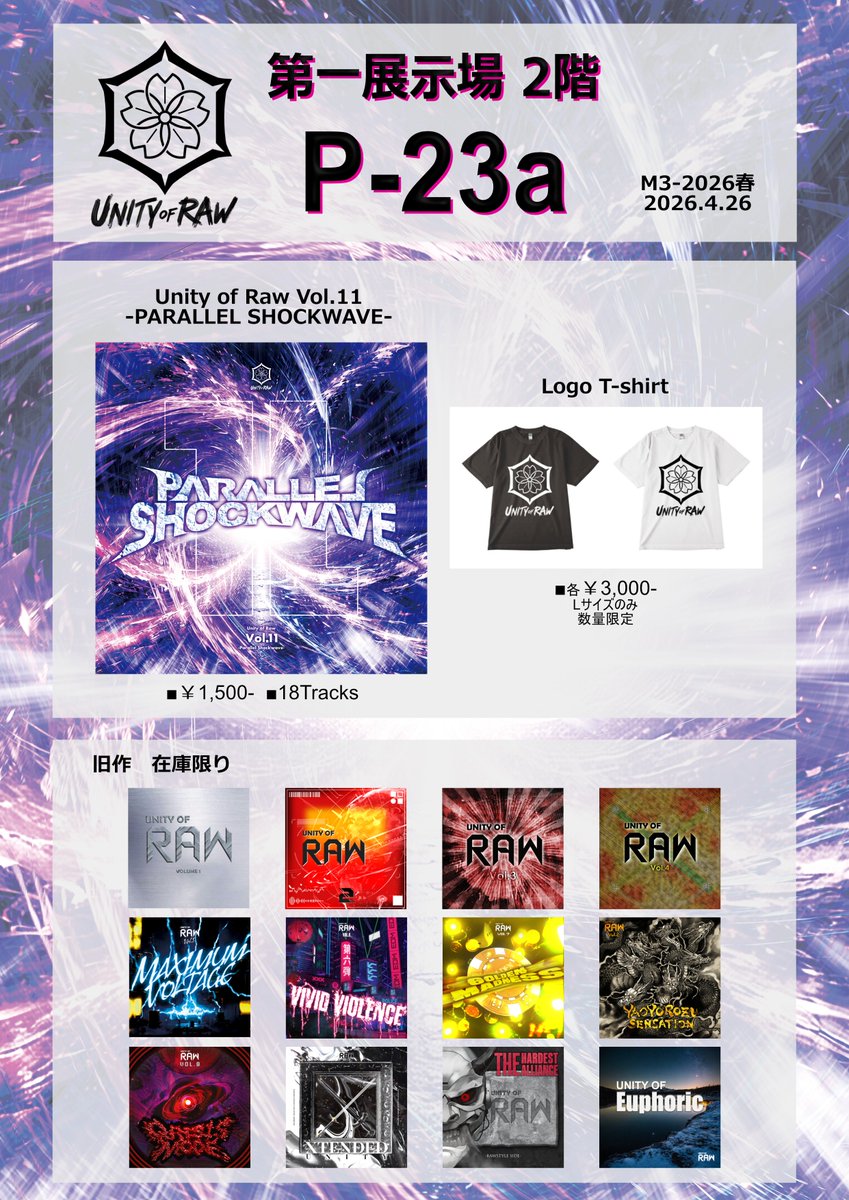 Unity of Raw@P-23a 春M3 tweet media