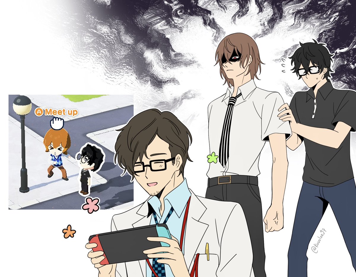 Me playing tomodachi life feel like Maruki creating a reality for shuake 😭