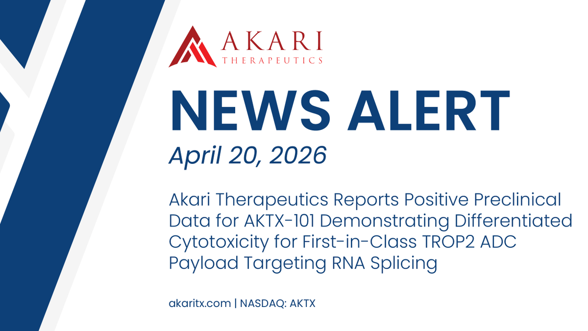 Akari Therapeutics (@AkariTX) / Posts / X