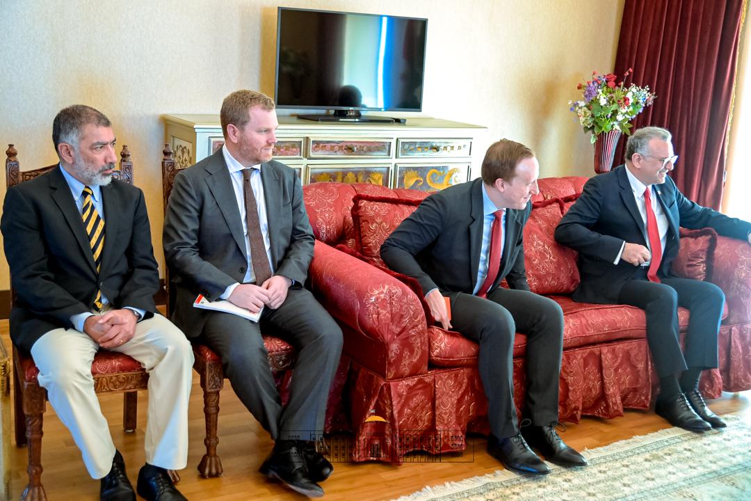 NtareHouse's tweet image. SE @GeneralNeva a reçu en audience, en #Türkiye, M. Massad Boulos, Conseiller principal de @POTUS chargé des Affaires arabes et africaines. Ils se sont entretenus sur les questions concernant les secteurs économiques dans lesquels intervient ou entend intervenir l'Etat américain