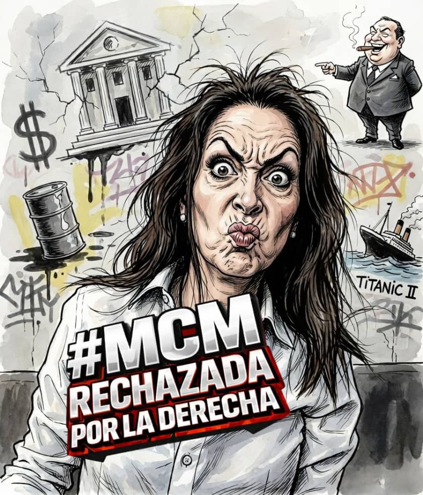 María Corina Machado intenta buscar respaldo en el exterior porque la realidad es que no tiene liderazgo y además #MCMRechazadaPorLaDerecha