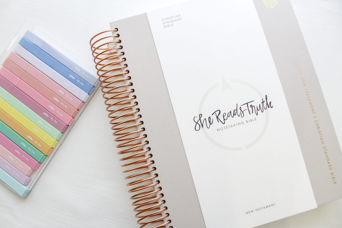 grcefilledhome's tweet photo. Spiral-bound notebooks 🫱🏻‍🫲🏻 Bible study.
She Reads Truth's latest Bible combines the best of both worlds.
Want a chance to win a FULL 5-volume set for yourself? Check out my review and enter!
#shereadstruthnotetakingbiblemin #shereadstruth #shewritestruth #gifted https://t.co/s7RlquELer