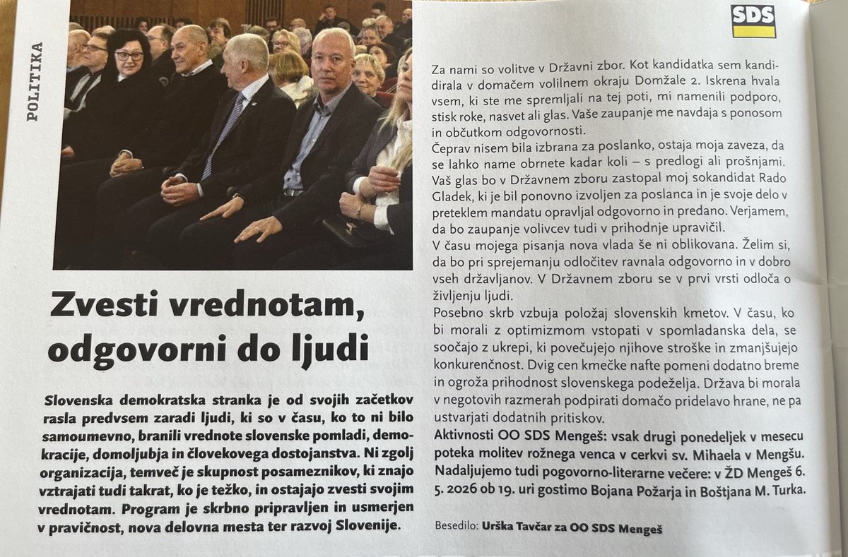 SDS Mengeš tweet media