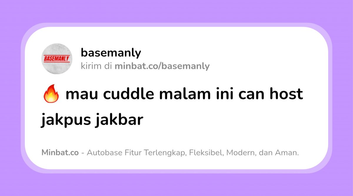 BUKAN BASE RATED tweet media