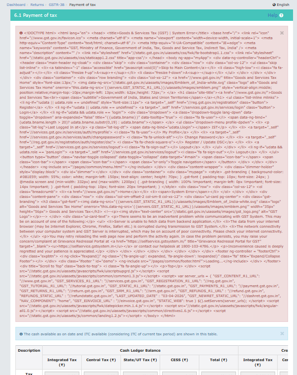 dokter_kishor's tweet photo. @Infosys_GSTN how to resolve this? https://t.co/zJ1xGZFn6d