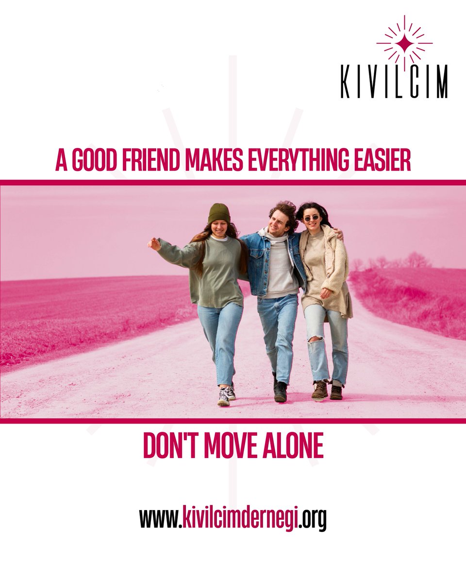 kivilcimassoc's tweet image. A good friend makes everything easier. Don’t move alone.

Together, the journey gains meaning and strength. Reach out to someone today—become a spark! ✨

#BeTheSpark #StrongerTogether #Community #Friendship #SocialConnection #Together #KıvılcımAssociation