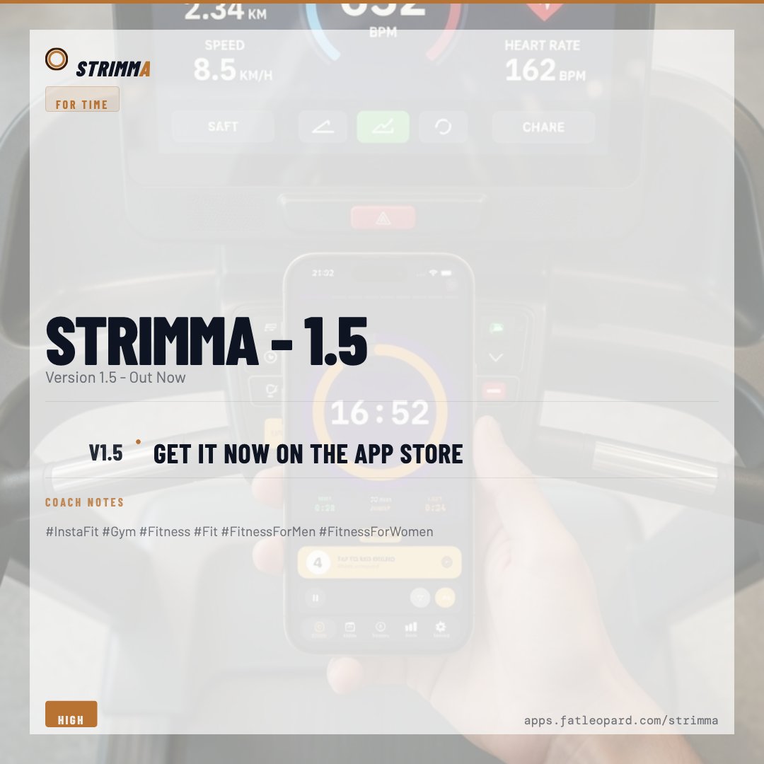 FATLEOPARDx's tweet image. We appreciate every single person who’s tried Strimma so far.
What’s one thing you’d like to see improved or added next?”
Hashtags: #FitnessApp #Feedback 

• v1.5  Get it now on the app store

🔥 Built with Strimma — bit.ly/47Y5t3i
