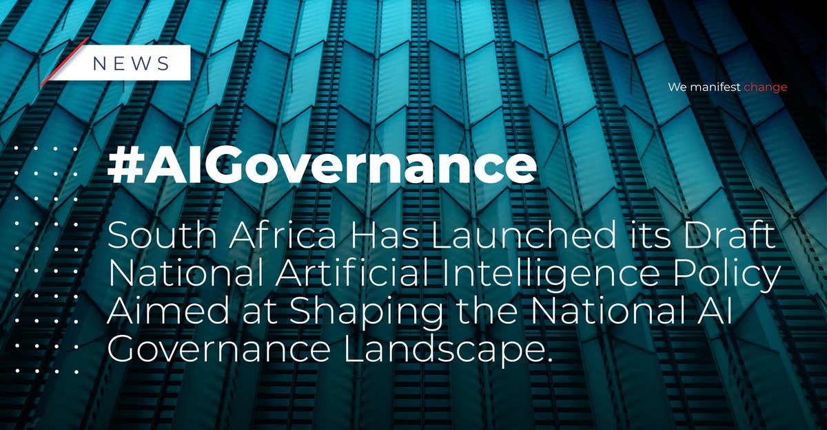 Monocle_Sol's tweet photo. South Africa has launched its Draft National Artificial Intelligence Policy, setting out a three‑year plan to establish AI governance frameworks and institutions. With public comments due by 10 June 2026, financial institutions are already looking to global benchmarks such as the EU AI Act, adopted in 2024 with phased enforcement from 2025, to inform AI risk management and governance.

#AI #Governance #Banking