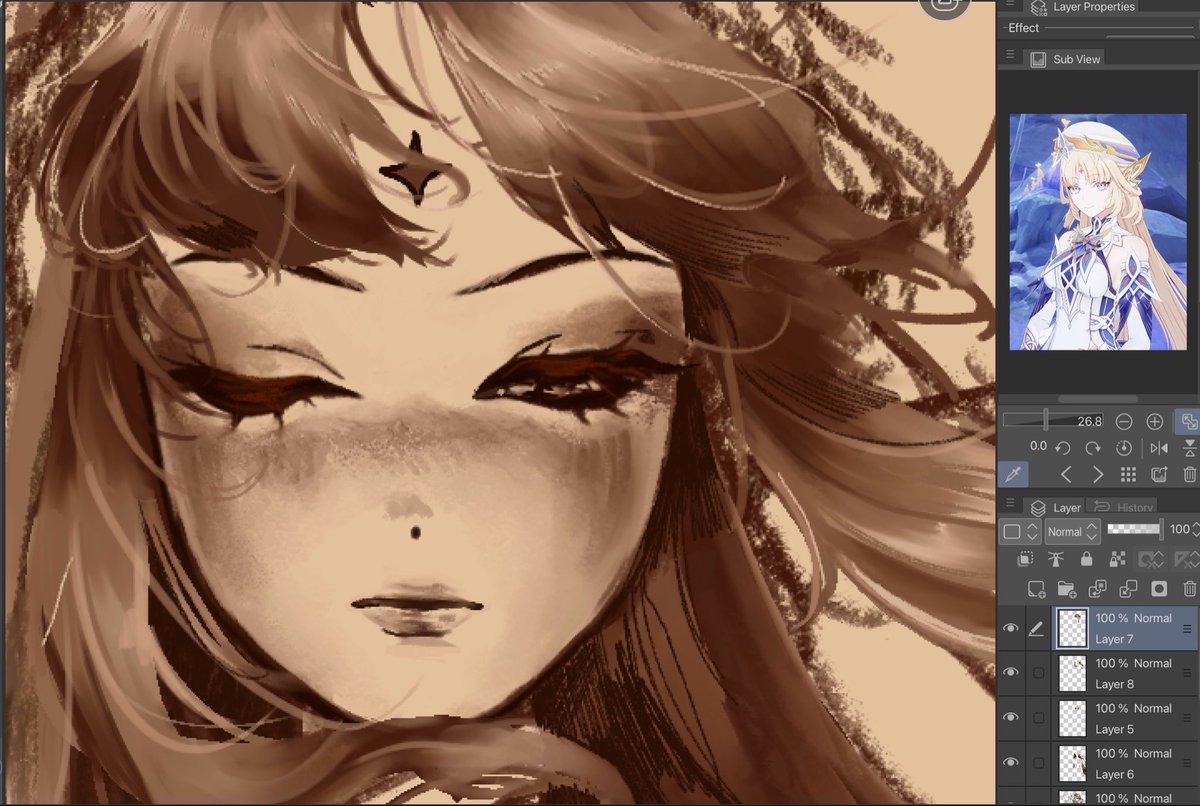 mrsunlightzu's tweet image. Doodle #nicole #genshinimpact #artmoots #WIPㅤㅤㅤ