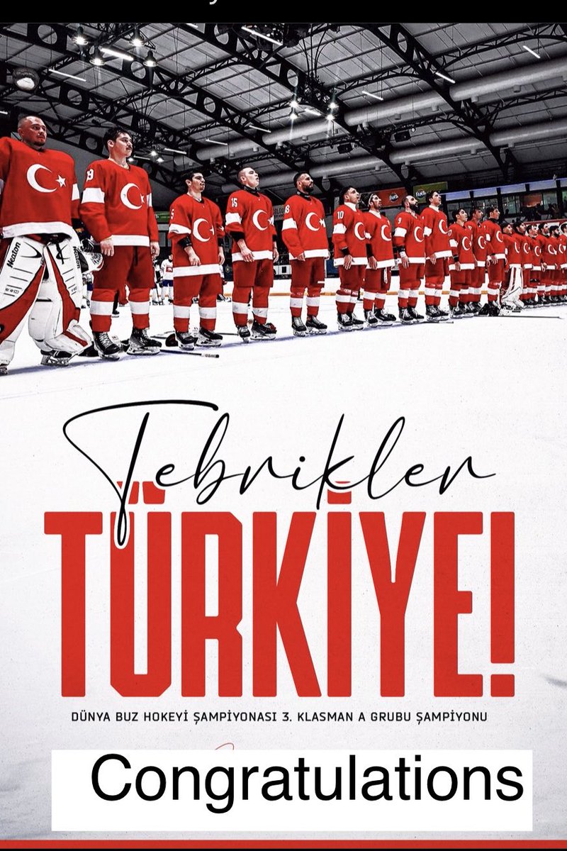 HFarzambeh40232's tweet image. EN 🇬🇧
Ice is something we rarely see in Istanbul… but today, it shines like gold. ❄️🏆
Undefeated. Unstoppable. Congratulations to the Men’s National Ice Hockey Team for winning gold at the IIHF Ice Hockey World Championship! 🇹🇷🔥

#hokey #iceStorm