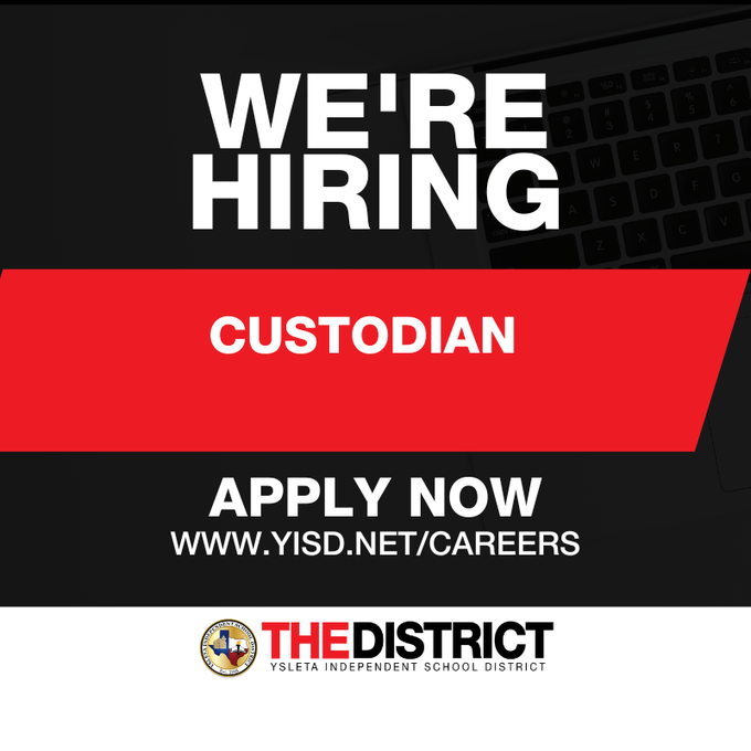 Ysleta_HR's tweet image. Join the YISD Family 📷📷#THEDistrict #THEDistrictofChampions 📷📷                                                                                                                     APPLY HERE:  bit.ly/3HUzaFz
