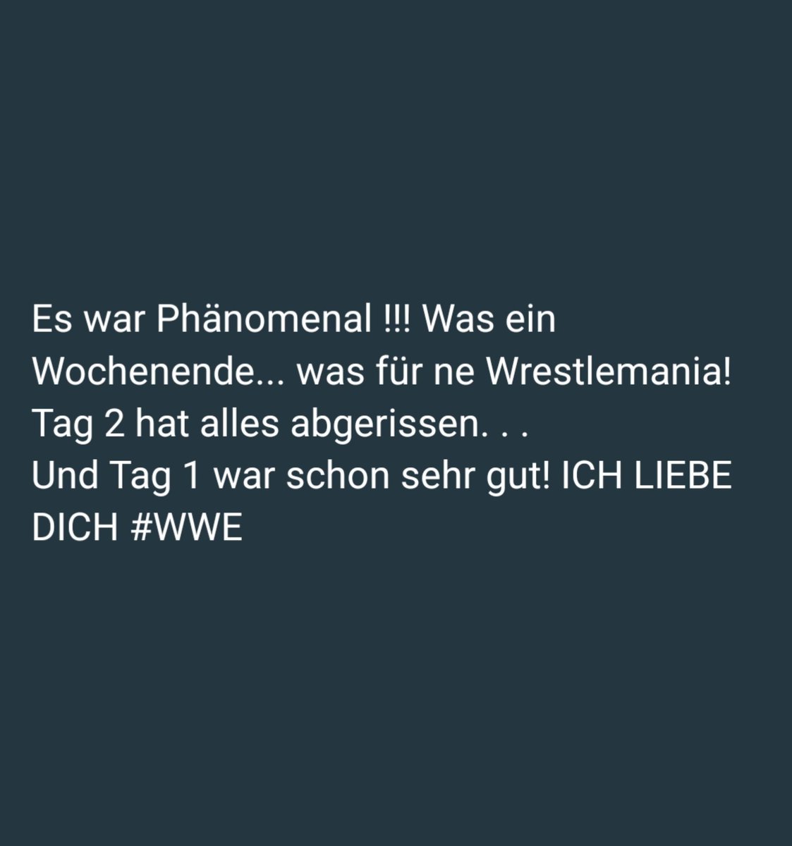 GermanMVPFan's tweet image. #ThankYou #wwe #Wrestlemania