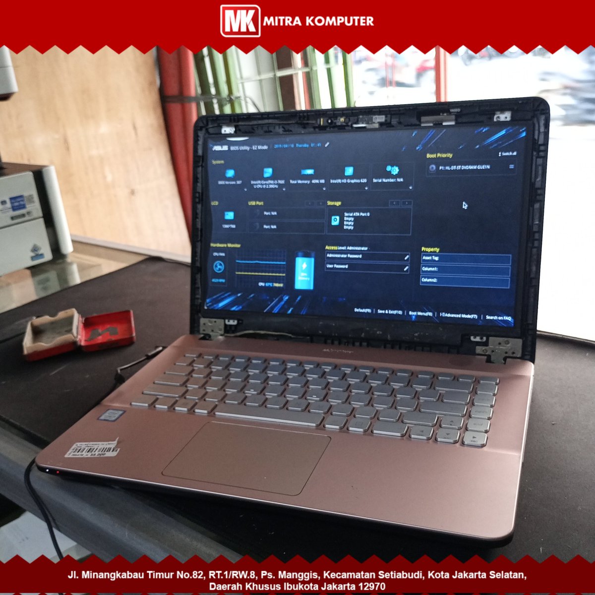 MitraKomOffice's tweet photo. Replace lcd laptop Asus X441U https://t.co/v5oth9iMsZ