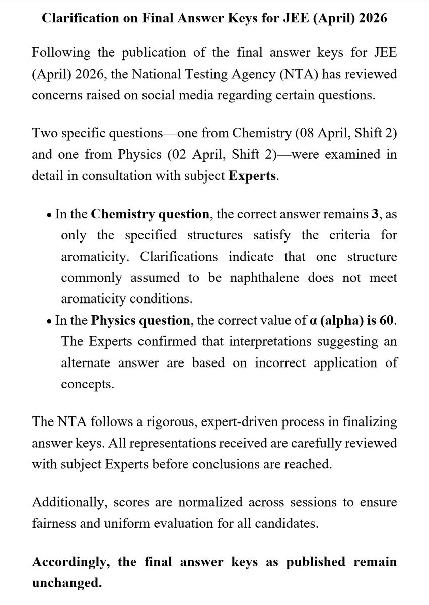 National Testing Agency tweet media