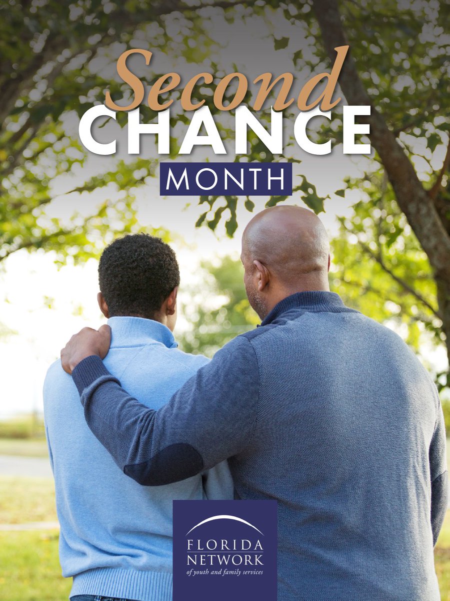 FloridaNetwork1's tweet photo. April is Second Chance Month — a time to recognize the power of rehabilitation and the real difference successful reentry makes for individuals, families and communities. At FNYFS, we believe in the potential of every person to rebuild and move forward. https://t.co/3uRVQE3d4i