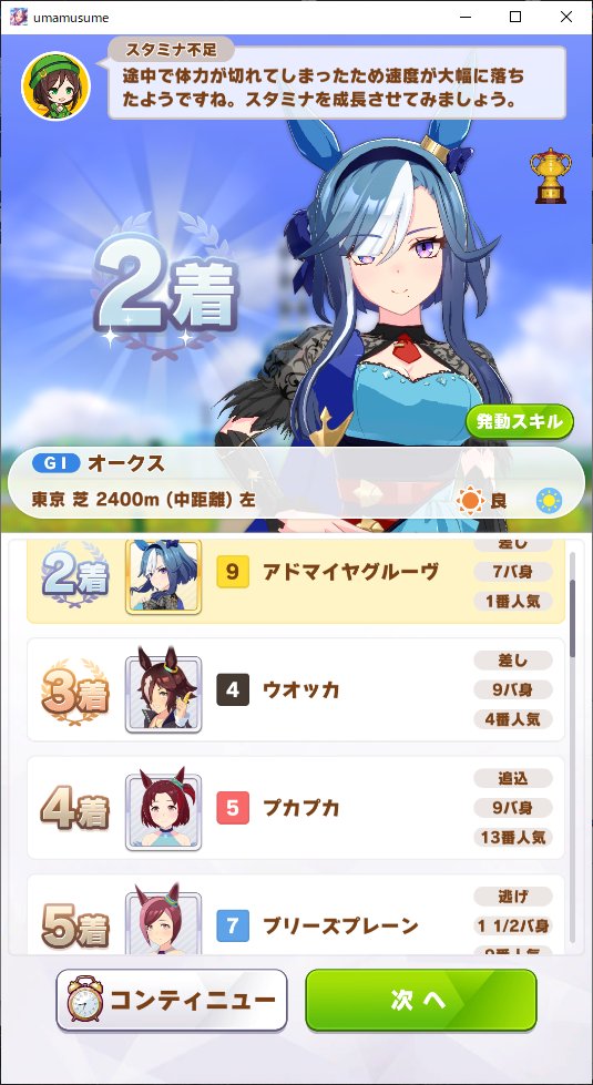 ウオッカちゃん ウオッカ プカプカ