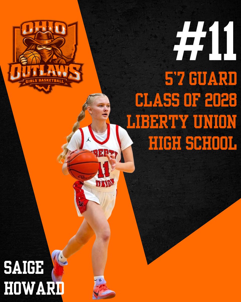 OhioOutlawsClub's tweet image. Player spotlight ‼️
Saige Howard
Class of 2028
SG/SF
Very coachable, plays bigger than her size, knocks down the 3 🔥 #AAU #ShesGotNext
