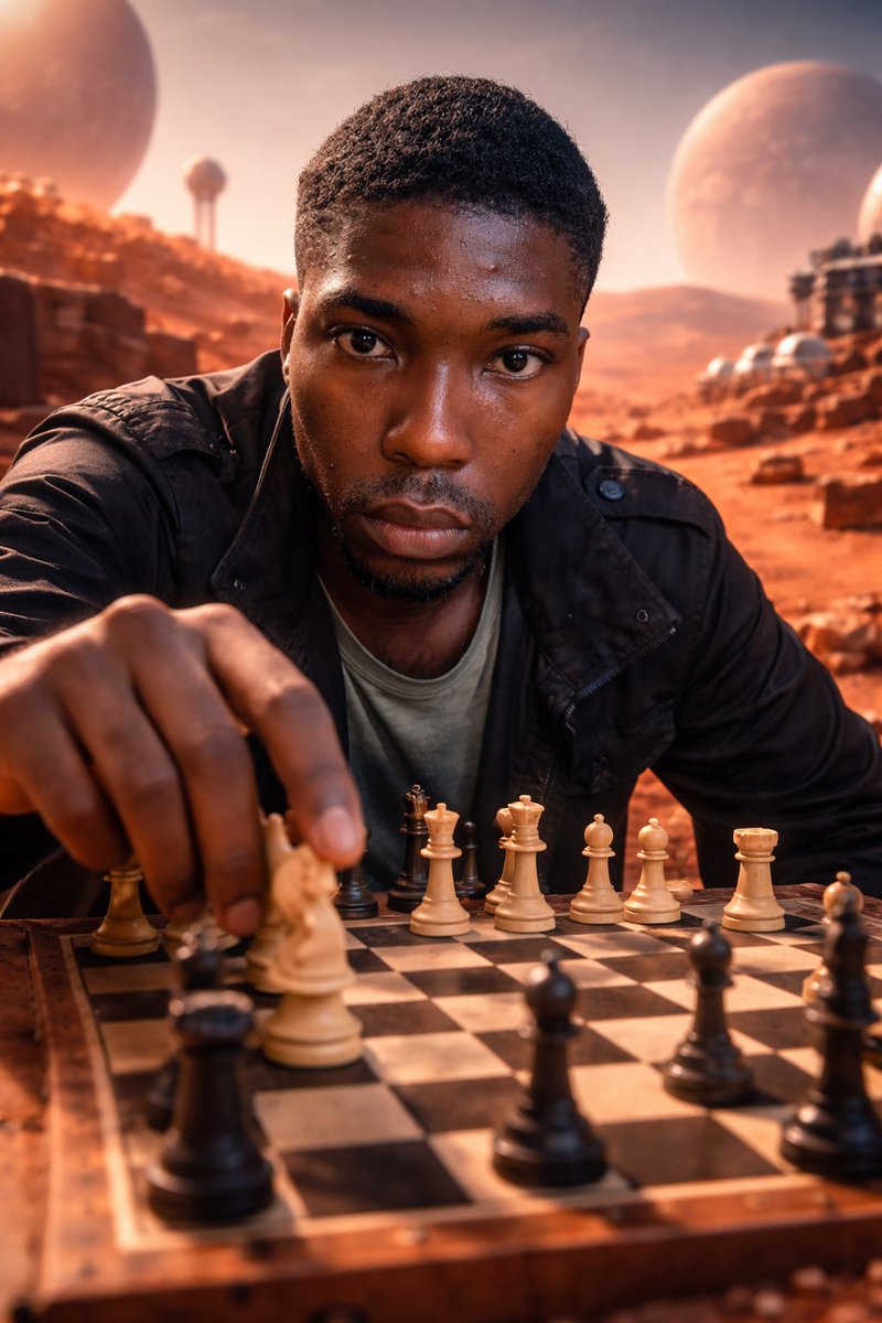 The First Nigerian to play chess with an Alien on planet Mars.. Don't try me