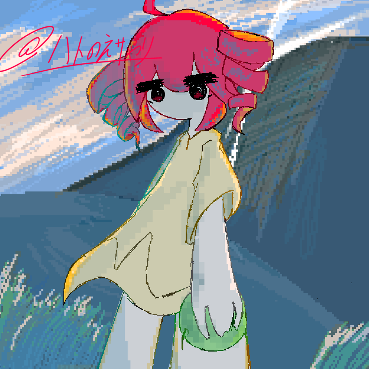 ハトのえサやり tweet media