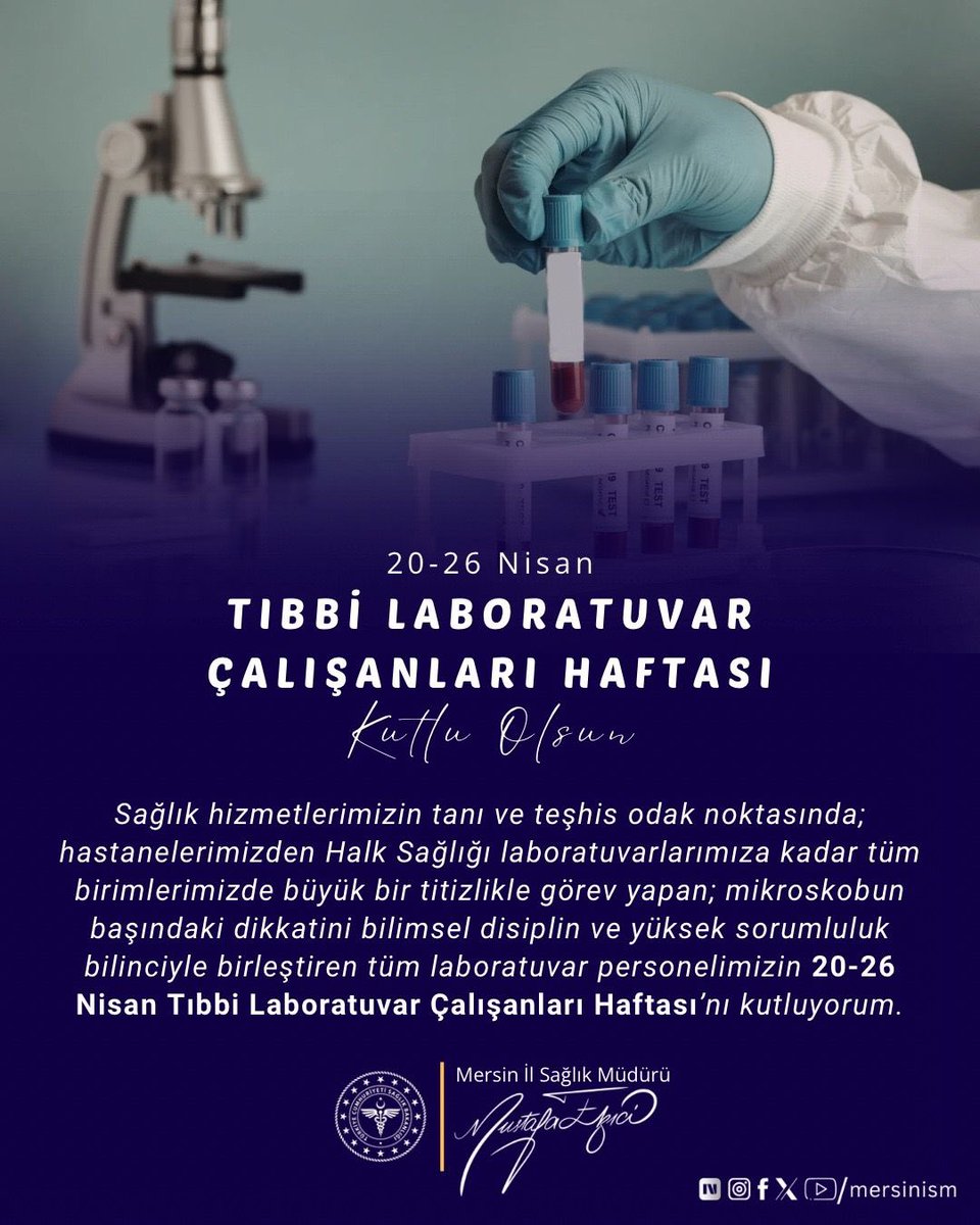 Sağlık hizmetlerimizin tanı ve teşhis odak noktasında; hastanelerimizden Halk Sağlığı laboratuvarlarımıza kadar tüm birimlerimizde büyük bir titizlikle görev yapan; mikroskobun başındaki dikkatini bilimsel disiplin ve yüksek sorumluluk bilinciyle birleştiren tüm laboratuvar