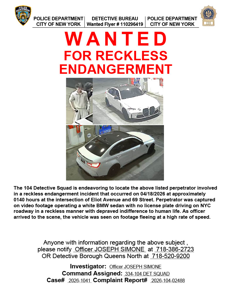 Here are some of the individuals wanted for the disgusting takeover of 69th Street and Eliot Ave.

I’m in constant contact with the NYPD, Captain Rios, and our detectives on this matter.

Tomorrow, I’m meeting with Police Commissioner Jessica Tisch.

This must never happen again.