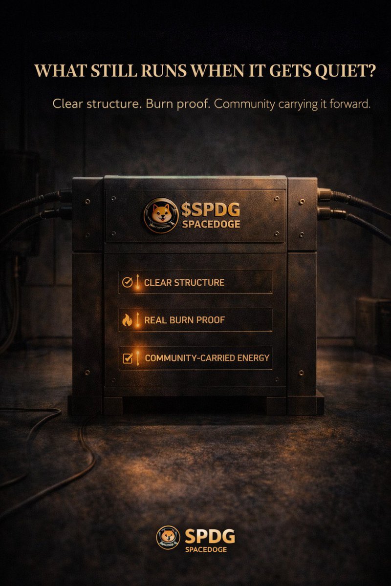 Some projects only really work when the timeline is loud.

The stronger ones still make sense when things quiet down.

That’s where SPACEDOGE feels interesting:
clear structure,
real burn proof,
and a community still carrying the energy forward.